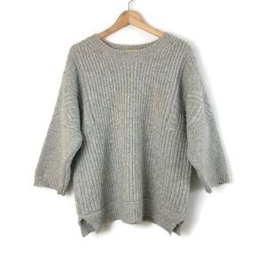 LIQUIDATING!! J Crew | texture stitch alpaca chunky sweater